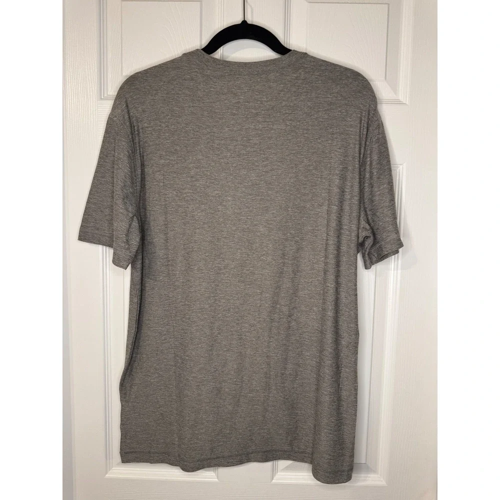 Vuori Mens Strato Tech Tee Heathered Charcoal Grey Performance T-Shirt V126 M